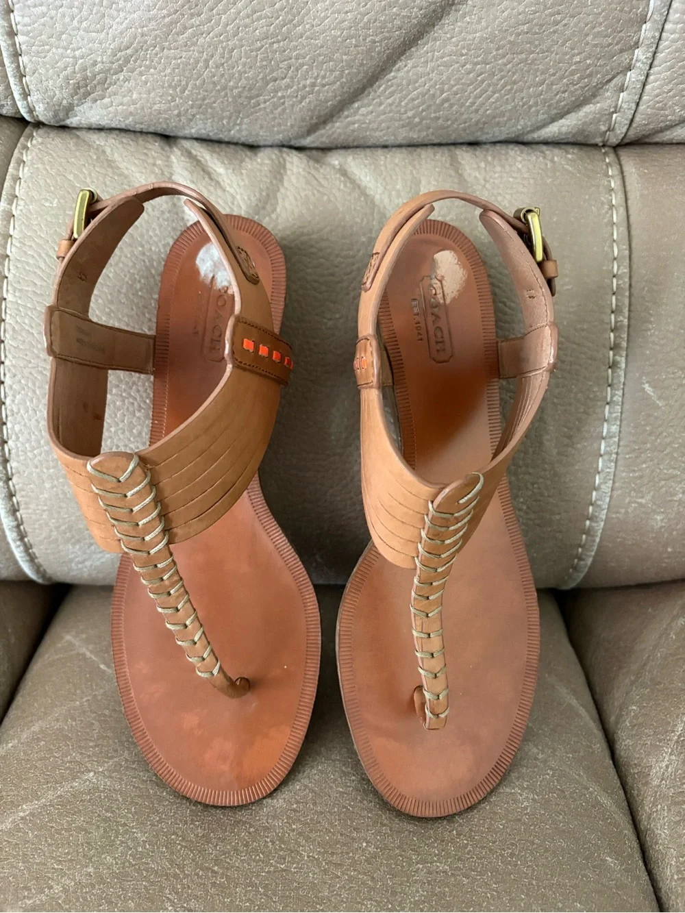 Coach leather strap